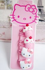 Élastique cheveux gâteau Hello Kitty rose