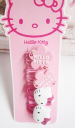 Élastique cheveux Hello Kitty fleur rose