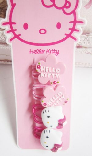 Élastique cheveux Hello Kitty fleur rose