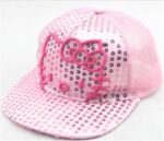 Casquette Hello Kitty pailletée rose