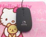 Souris Hello Kitty USB filaire noir classique
