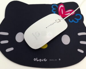 Souris Hello Kitty USB filaire blanche