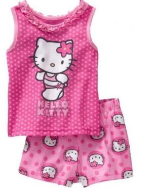 Pyjama Hello Kitty à pois