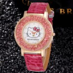 Montre Hello Kitty rose bonbon cristaux