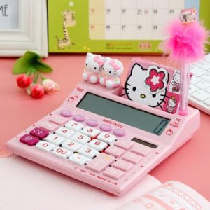 Calculatrice Hello Kitty rose