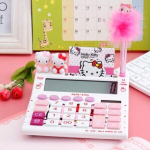 Calculatrice Hello Kitty enfant blanc