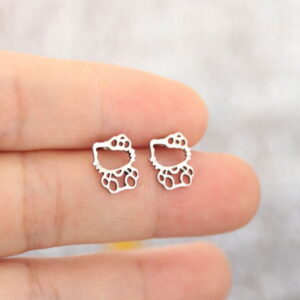 Boucles d’oreilles Hello Kitty argent