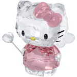 Figurine Hello Kitty cristal rose