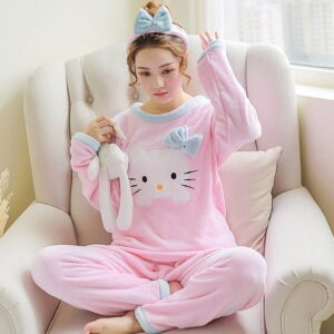 Peignoir Hello Kitty rose
