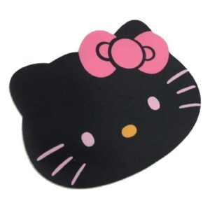 Tapis de souris Hello Kitty tête noir