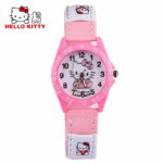 Montre Hello Kitty toile rose