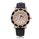 Montre Hello Kitty pierre noire