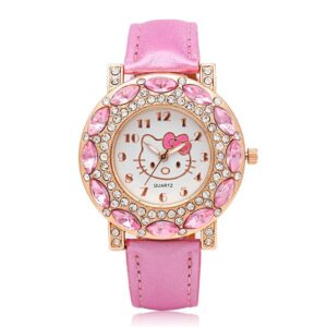 Montre Hello Kitty pierre rose