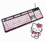 Clavier Hello Kitty rose et noir
