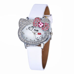 Montre Hello Kitty strass blanc