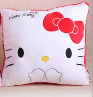 Coussin Hello Kitty emoji blanc