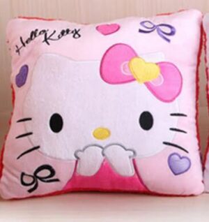 Coussin Hello Kitty emoji rose
