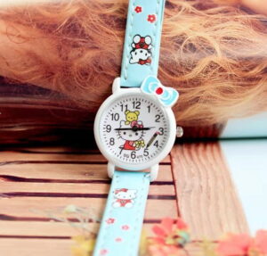 Montre Hello Kitty kawaï bleue