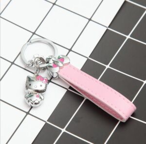 Porte-clés Hello Kitty trèfle mignon