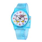 Montre Hello Kitty transparent bleu