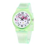 Montre Hello Kitty transparent vert