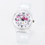 Montre Hello Kitty transparent blanc