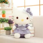 Peluche Hello Kitty robe violet