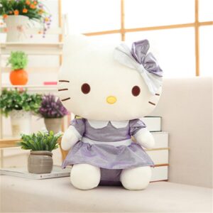 Peluche Hello Kitty robe violet