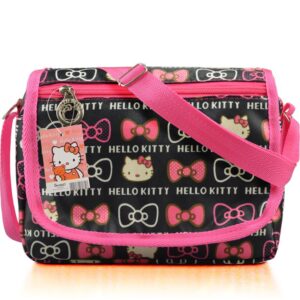 Sac à main Hello Kitty nœud noir