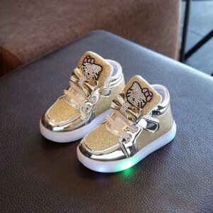 Chaussure Hello Kitty paillette or