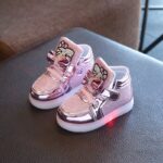 Chaussures Hello Kitty à paillettes rose