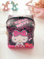 Trousse de maquillage Hello Kitty cube noir