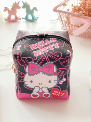 Trousse de maquillage Hello Kitty cube noir