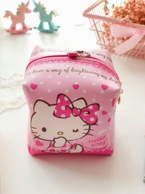 Trousse de maquillage Hello Kitty cube rose