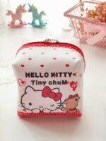Trousse de maquillage Hello Kitty cube blanc