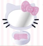 Miroir peigne Hello Kitty rose clair