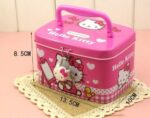 Tirelire Hello Kitty panier rose