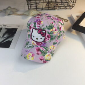 Casquette Hello Kitty fleur rose