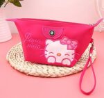 Trousse de maquillage Hello Kitty Papa Mao rose bonbon