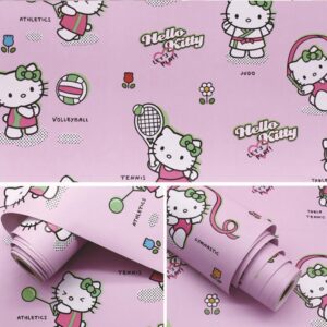 Papier peint Hello Kitty tennis