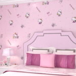 Papier peint Hello Kitty cute violet