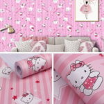 Papier peint Hello Kitty étoile