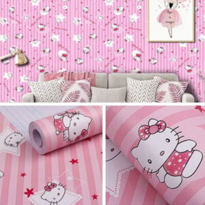 Papier peint Hello Kitty étoile