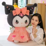 Peluche Kuromi rose 35 à 60 cm