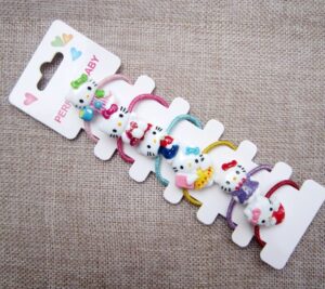 Lot de 6 élastiques Hello Kitty
