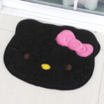 Tapis Hello Kitty emoji noir