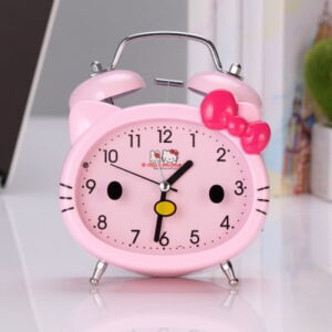 Réveil Hello Kitty ovale rose