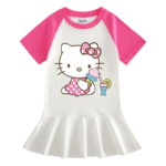 Robe Hello Kitty glace rose bonbon