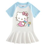 Robe Hello Kitty glace bleu
