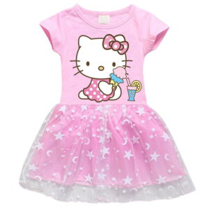 Robe Hello Kitty étoile rose